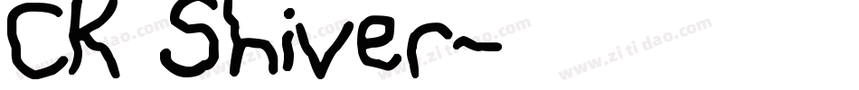 CK Shiver字体转换